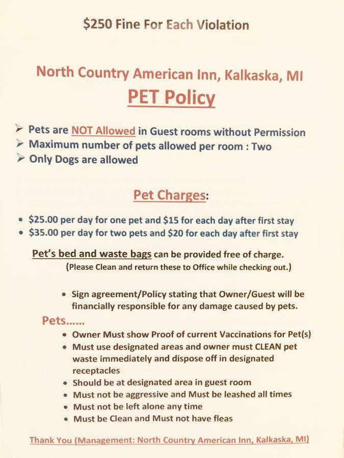 North Country American Inn Kalkaska Ngoại thất bức ảnh